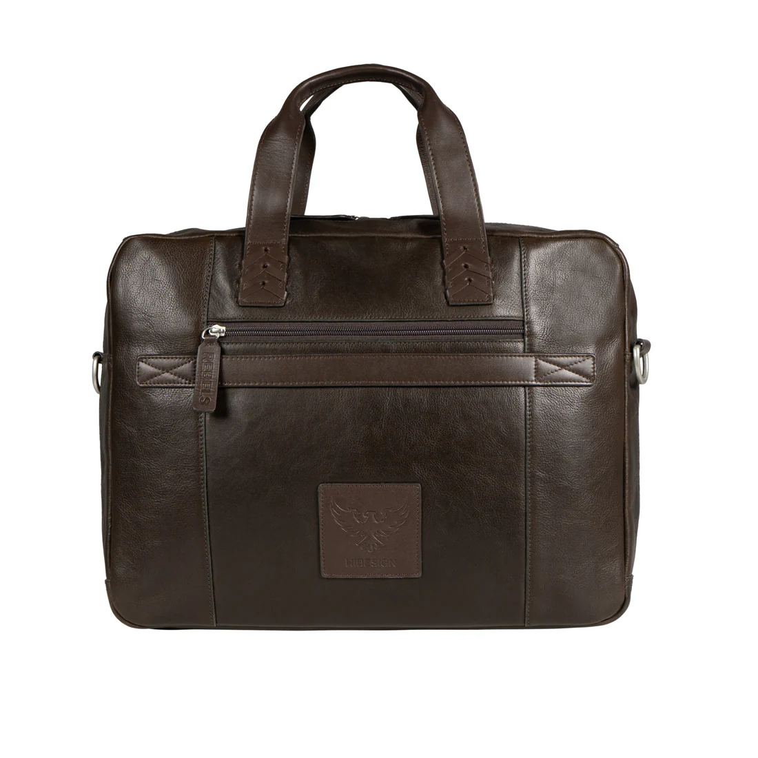 Uncle Ho 02 Green Leather Briefcase - Image 4