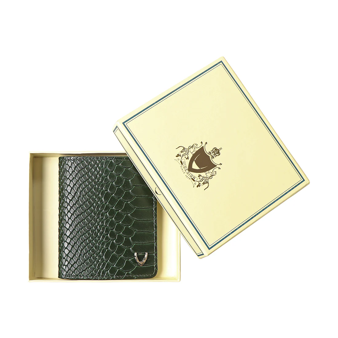 Union W1 Green Leather Bi-Fold Wallet - Image 8