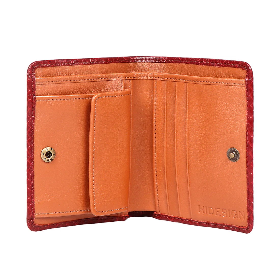 Union W1 Red Leather Bi-Fold Wallet - Image 3