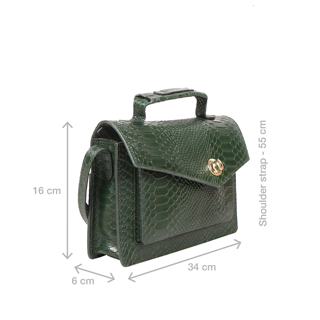 Union Green Leather Sling Bag - Image 3