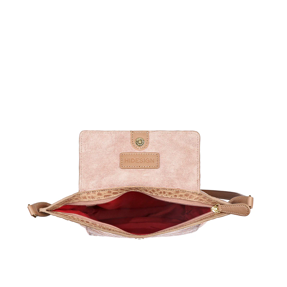 Valencia 02 Nude Leather Sling Bag - Image 5