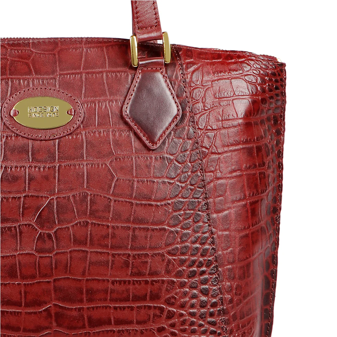 Valencia 03 Marsala Leather Tote Bag - Image 5