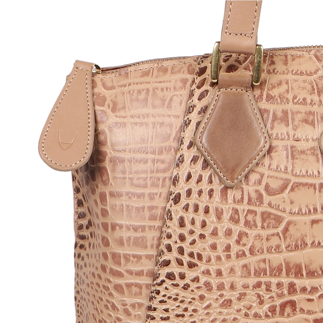 Valencia 03 Nude Leather Tote Bag - Image 4