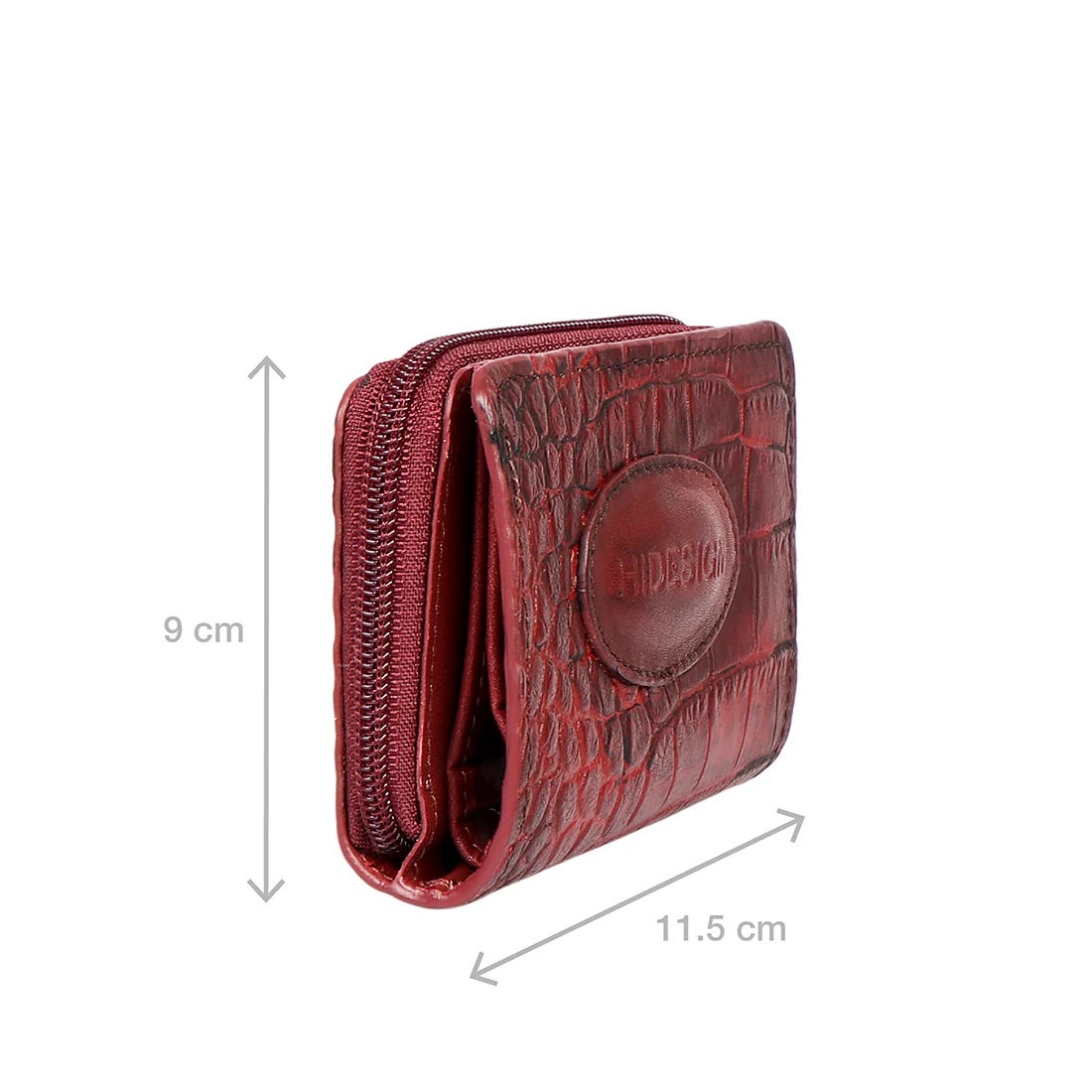 Valencia W1 Marsala Leather Zip Around Wallet - Image 3