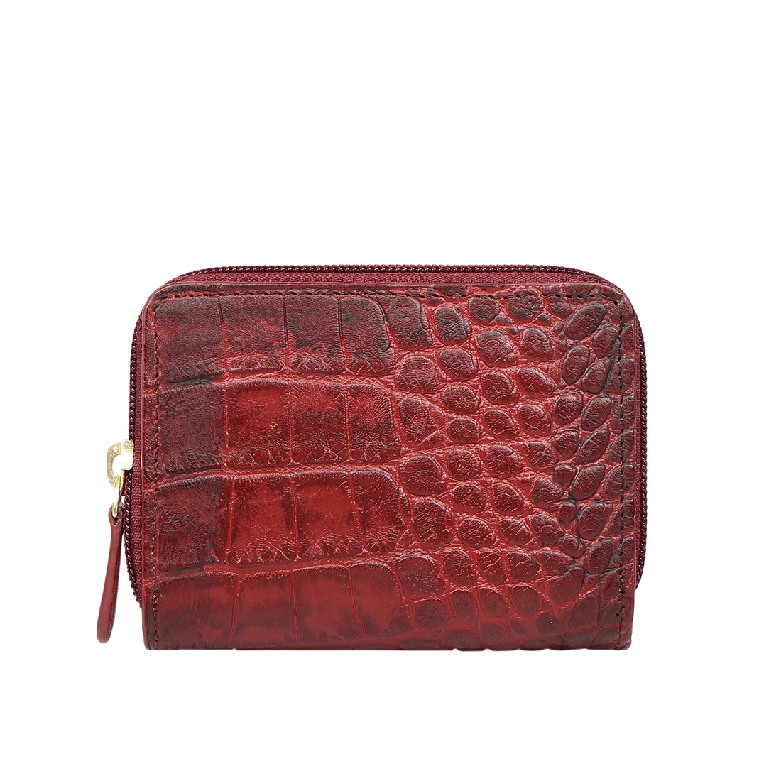 Valencia W1 Marsala Leather Zip Around Wallet - Image 4