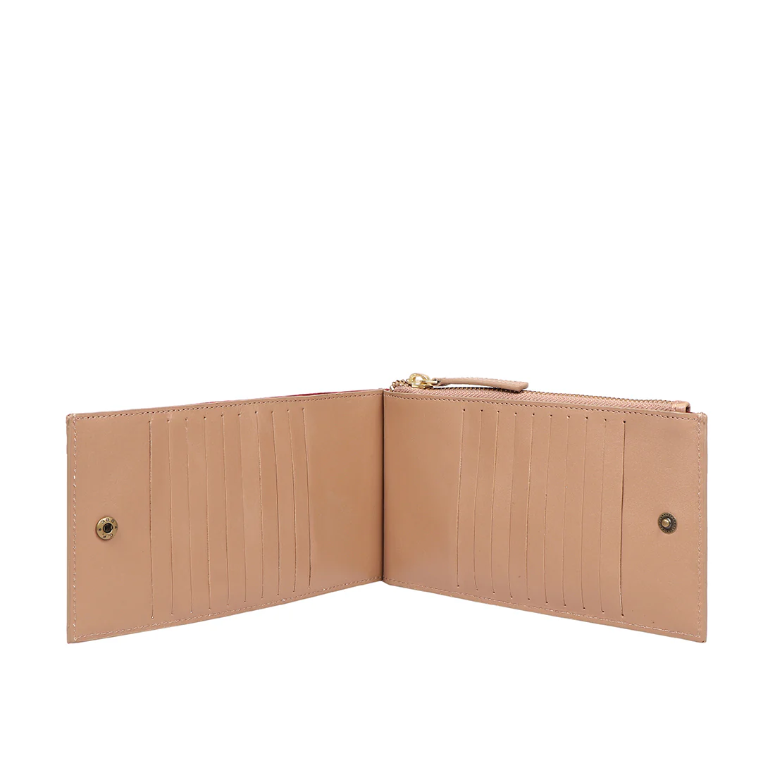 Valencia W4 Nude Leather Bi-Fold Wallet - Image 4