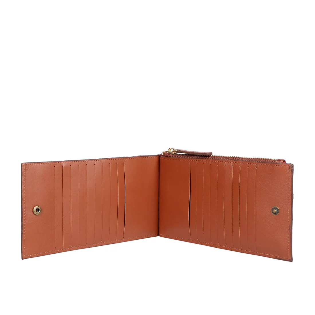 Valencia W4 Tan Leather Bi-Fold Wallet - Image 3