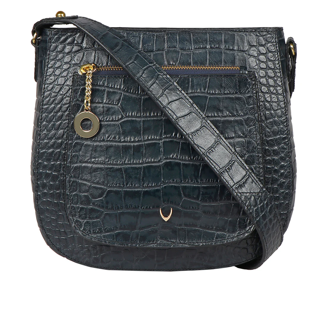 Valerie 01 Blue Leather Shoulder Bag
