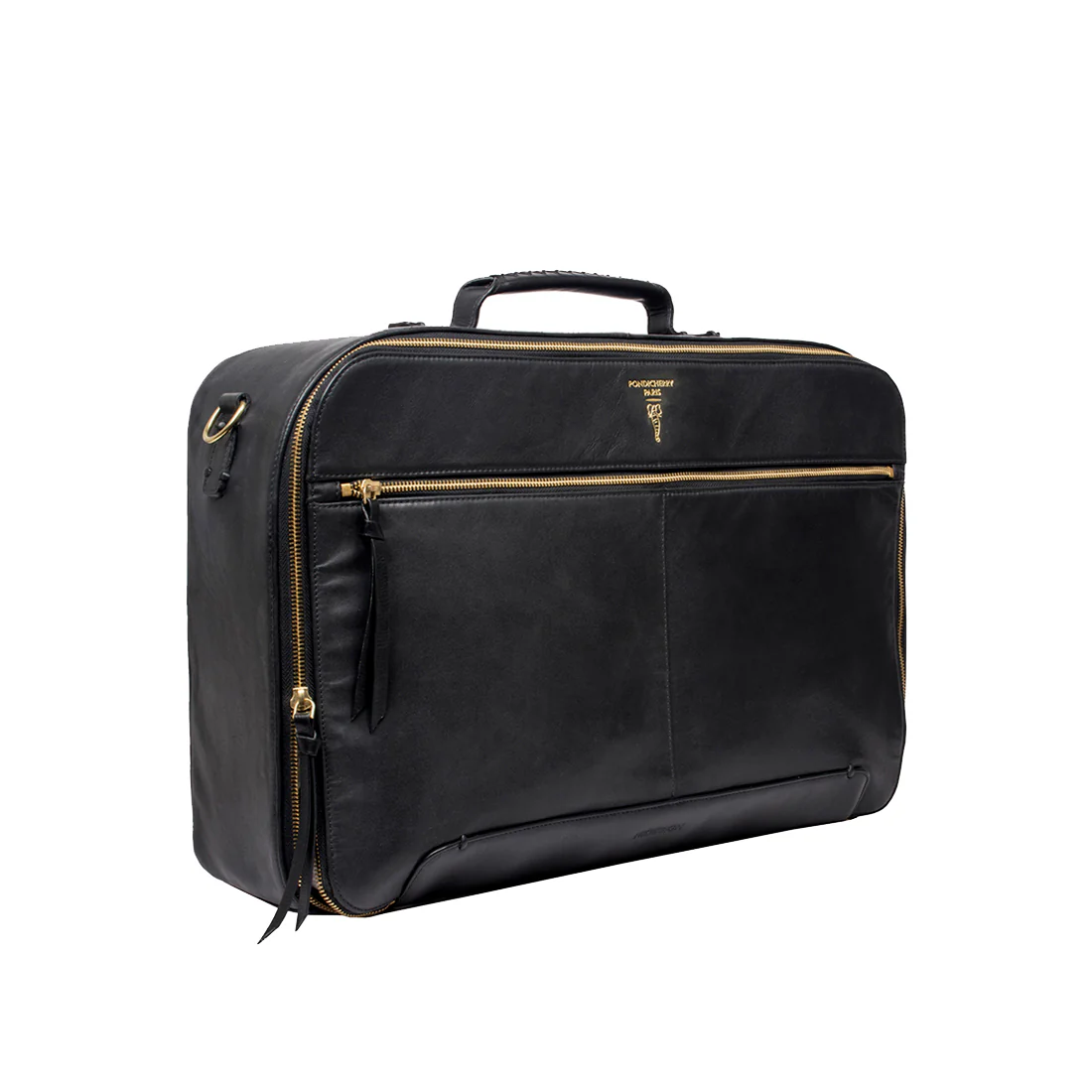 Valise Souple Black Leather Briefcase - Image 2