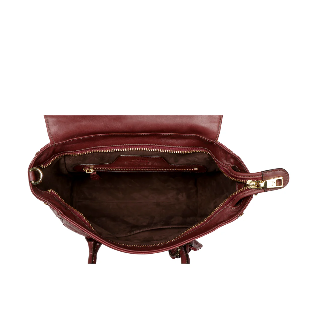 Varzy Brown Leather Satchel - Image 5