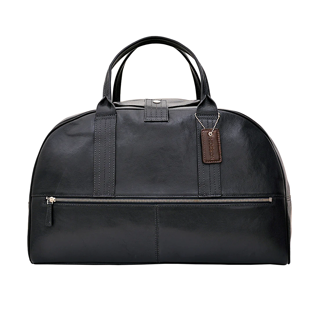 Vegas Al02 Black Leather Duffle Bag - Image 4