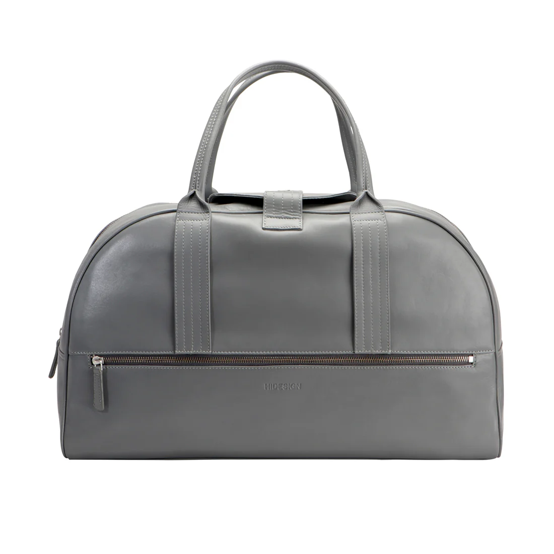 Vegas Al02 Grey Leather Duffle Bag - Image 4