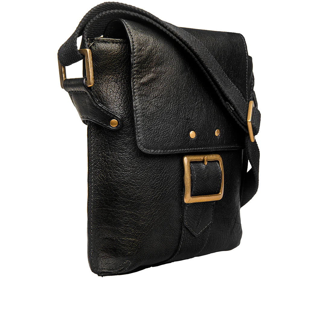 Vespucci 01 Black Leather  Crossbody - Image 2
