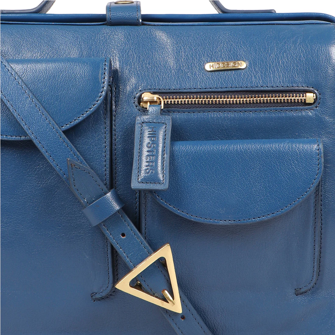 Vibes 01 Blue Leather Crossbody - Image 6