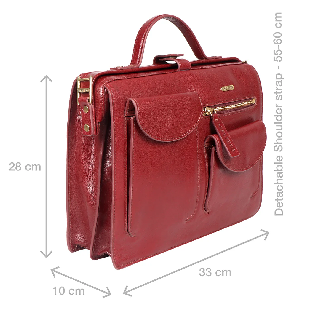 Vibes 01 Red Leather Crossbody - Image 3