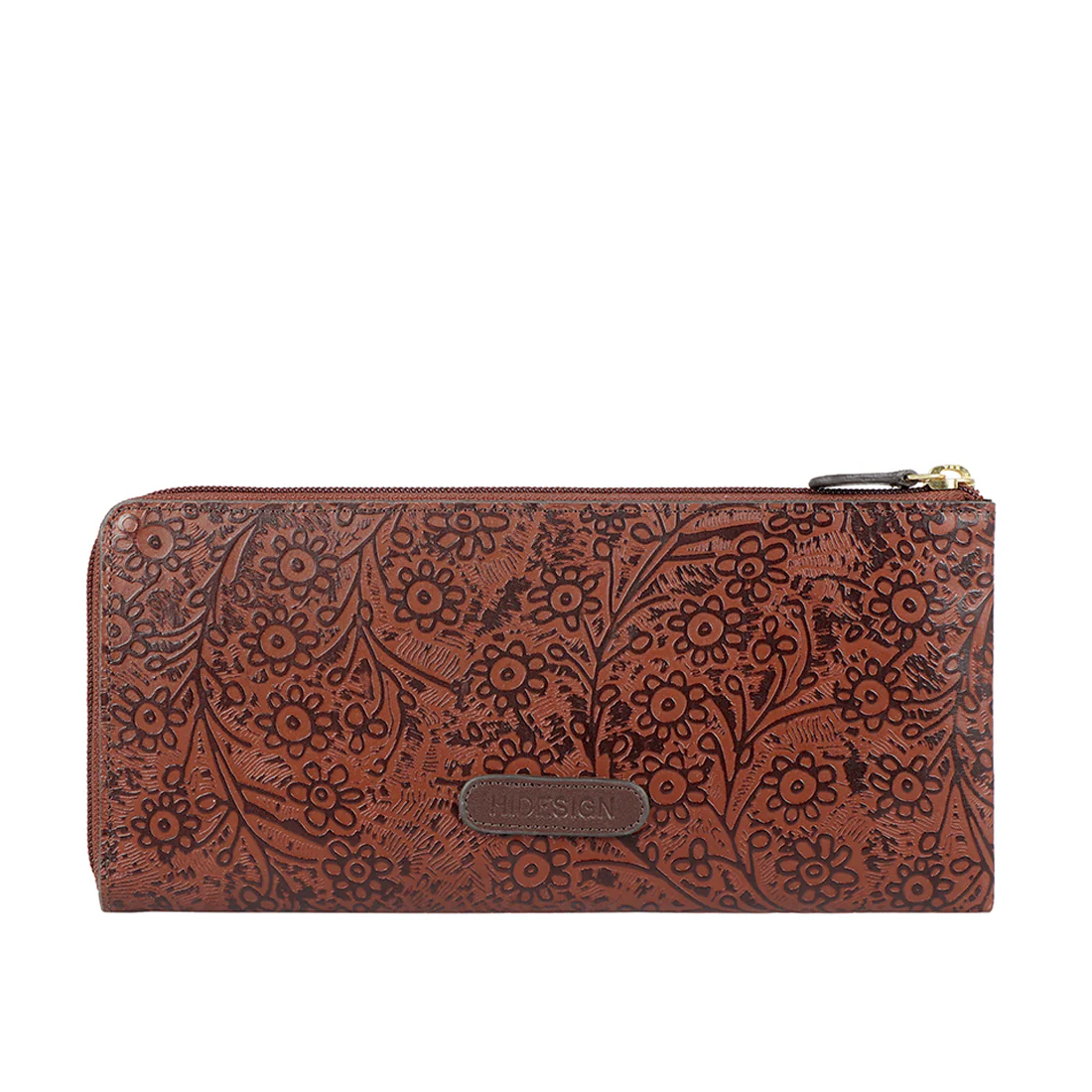 Viola W1 Sb Tan Leather Zip Around Wallet - Image 3