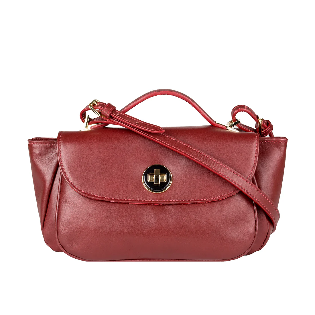 Vitello 01 Marsala Leather Satchel