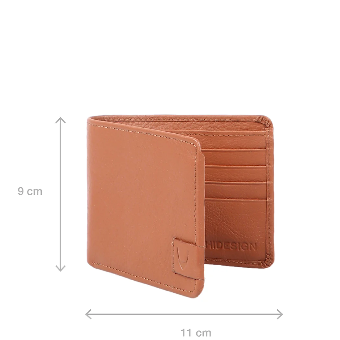 Vw002  Tan Leather Bi-Fold Wallet - Image 3
