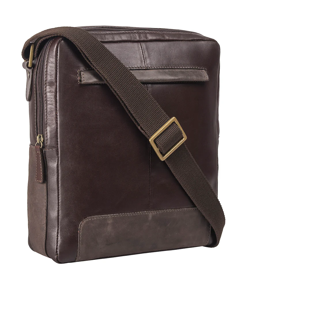 Washington 01 Brown Leather Crossbody - Image 2