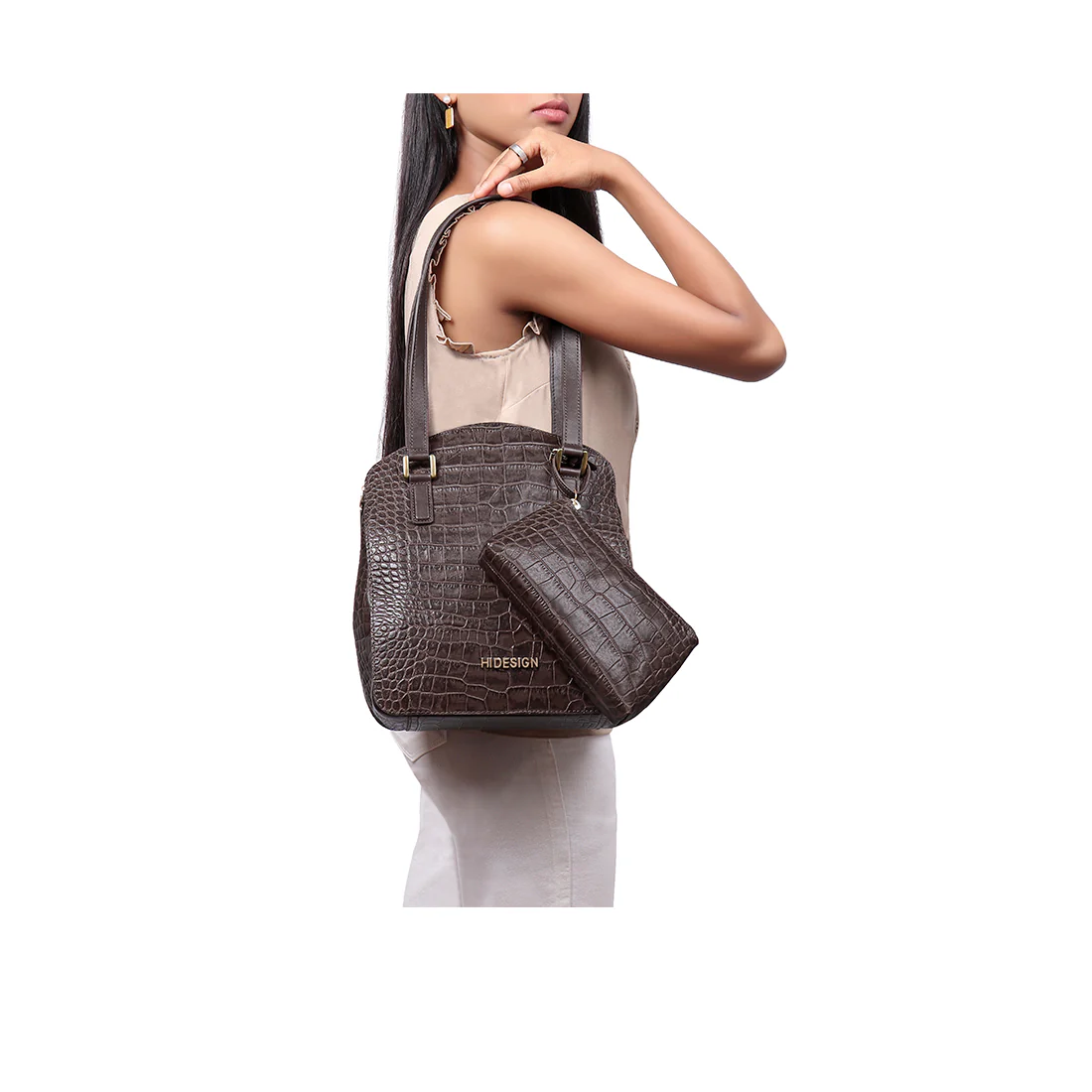 Watson 01 Brown Leather Tote Bag - Image 7