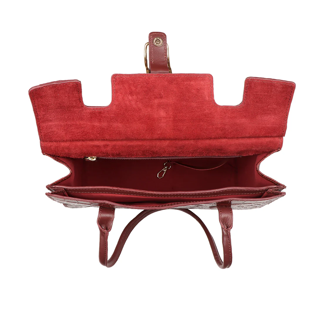 Watson 03 Red Leather Tote Bag - Image 9