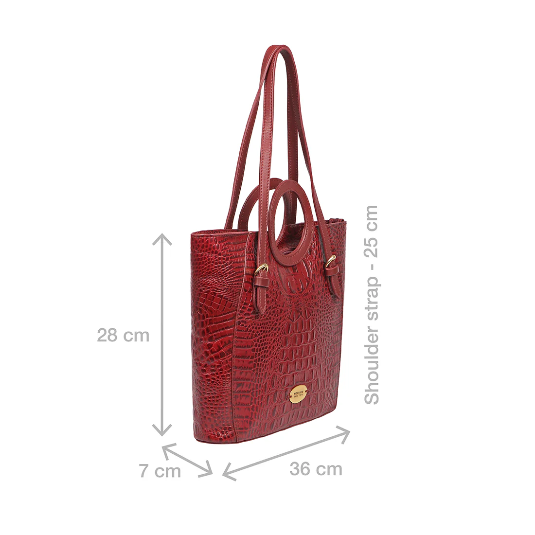 Whitney 01 Red Leather Tote Bag - Image 3