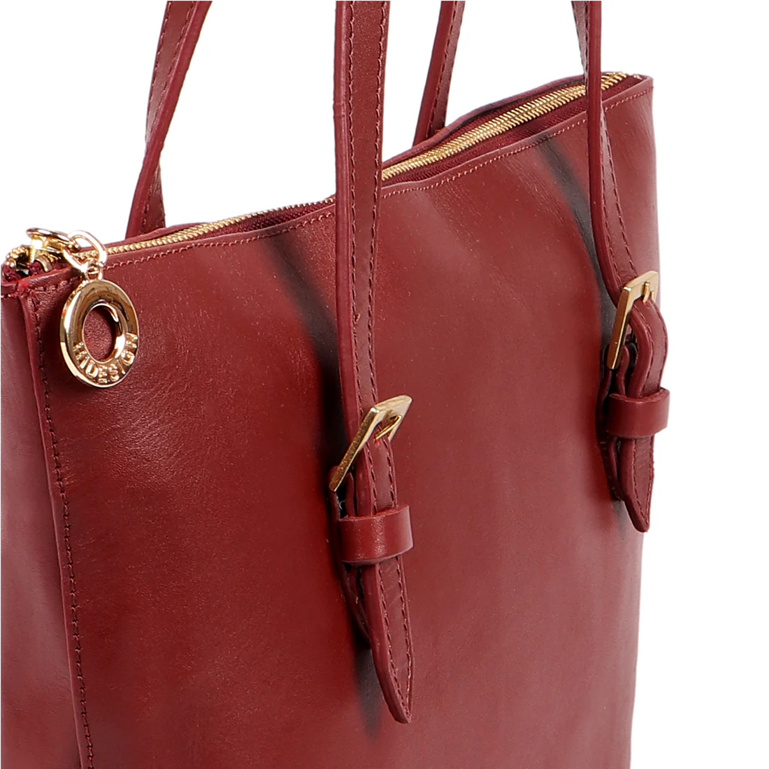 Whitney 02 Red Leather Tote Bag - Image 5