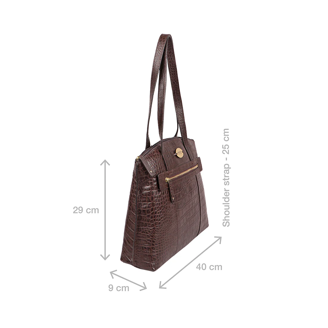 Whitney 03 Brown Leather Tote Bag - Image 3