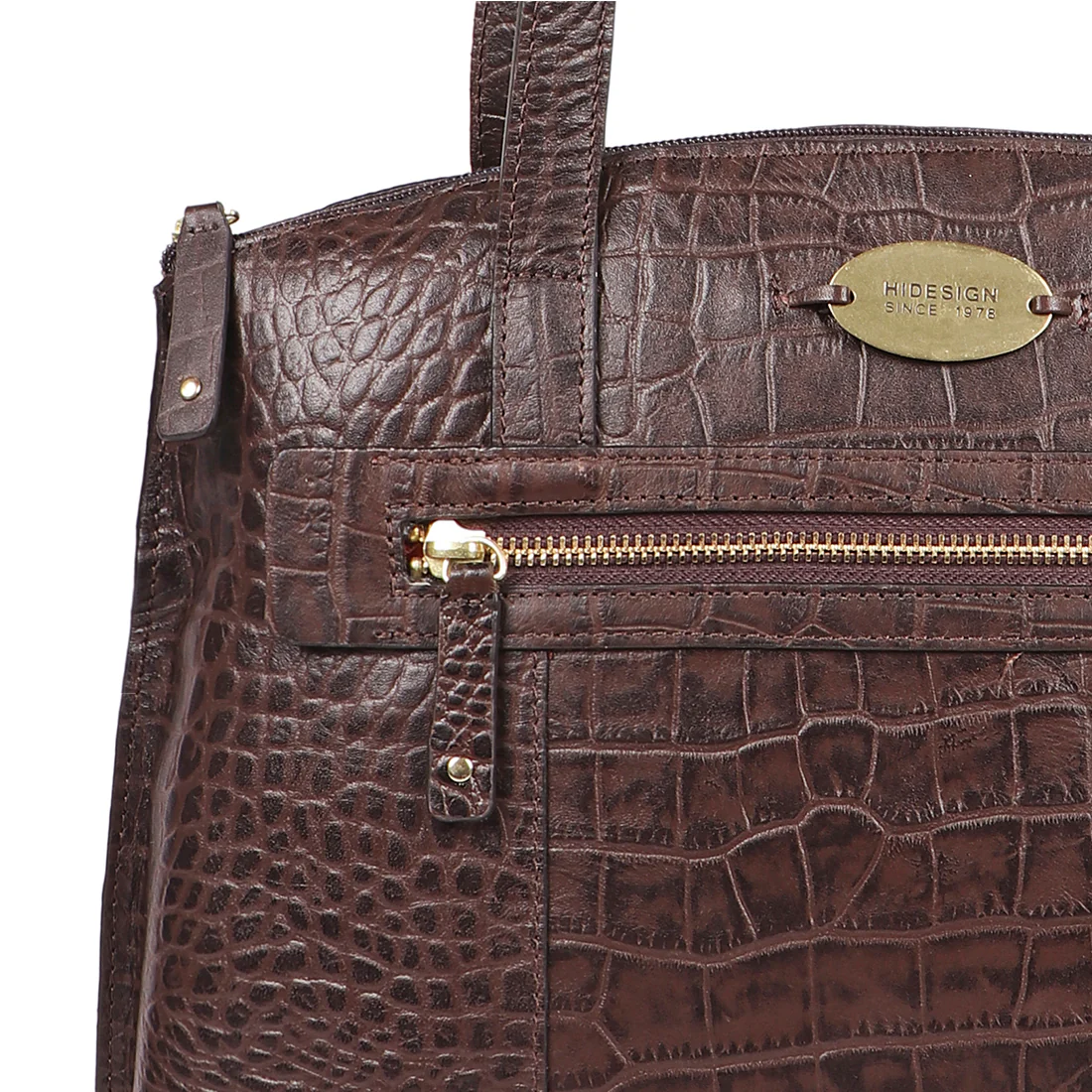 Whitney 03 Brown Leather Tote Bag - Image 5