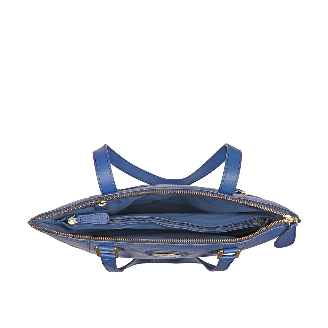 Whitney 04 Blue Leather Tote Bag - Image 6