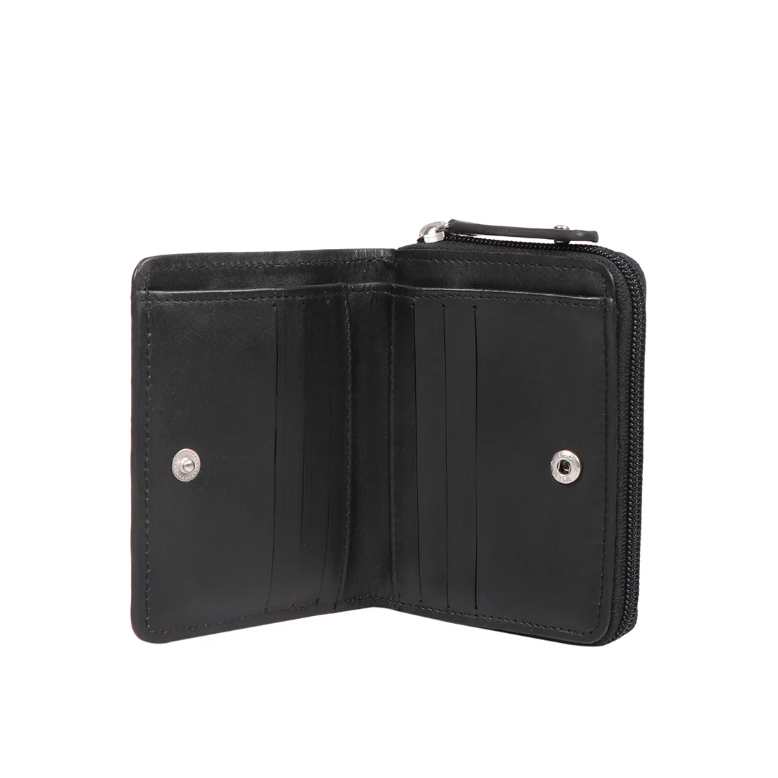 Whitney W1 Black Leather Zip Around Wallet - Image 5