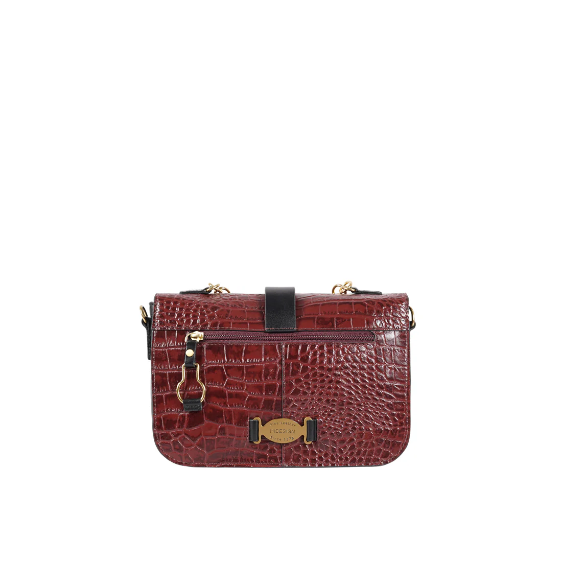 Wild Lily 02 Marsala Leather Shoulder Bag - Image 3