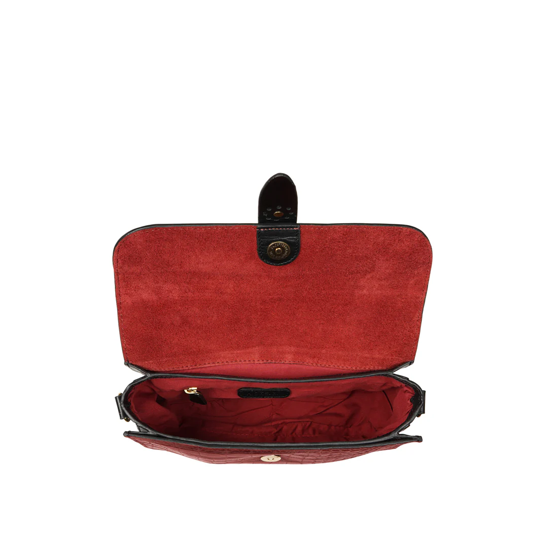 Wild Lily 02 Marsala Leather Shoulder Bag - Image 5