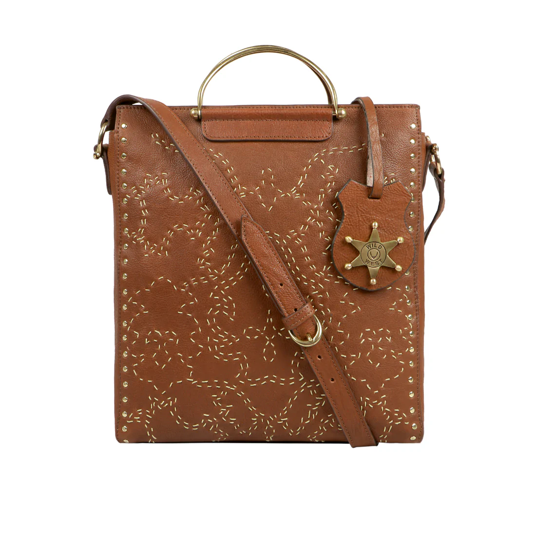 Wild Rose 01 Tan Leather Satchel - Image 2