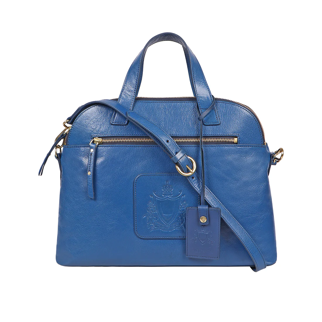Winona 3 Blue Leather Shoulder Bag - Image 2