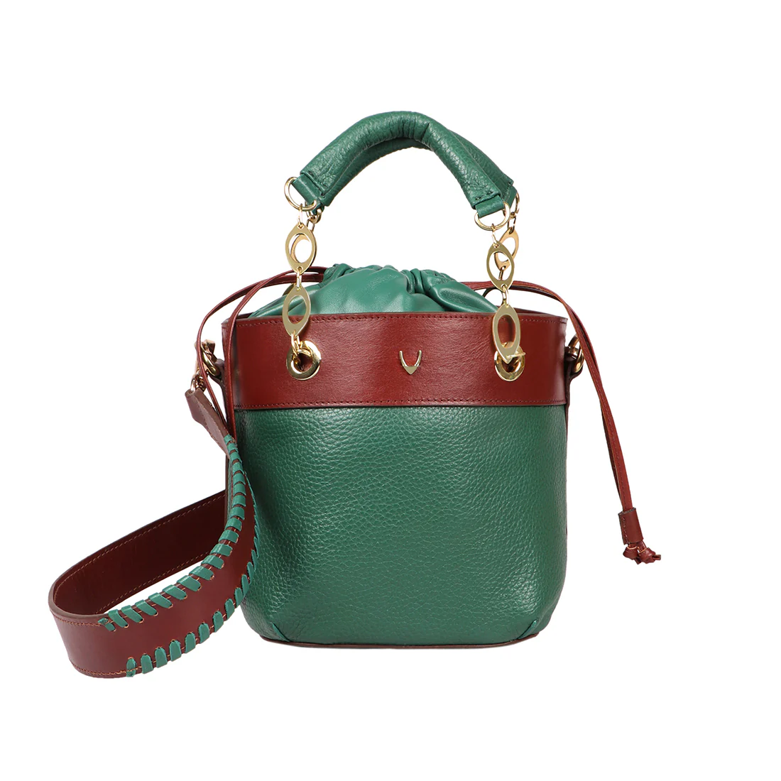 Woke 02 Green Leather Shoulder Bag - Image 2