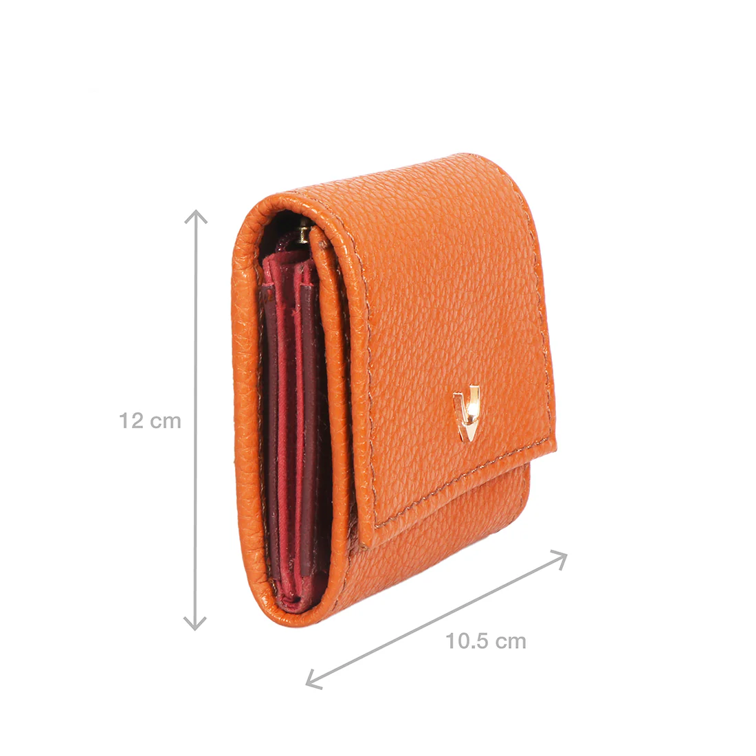 Woke W1 Orange Leather Bi-Fold Wallet - Image 3