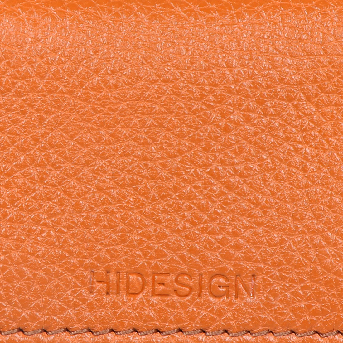 Woke W2 Orange Leather Card Holder - Image 5