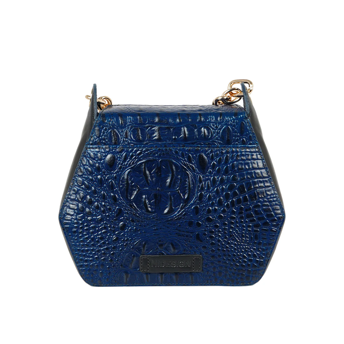 Yakusha 02 Blue Leather Sling Bag - Image 4