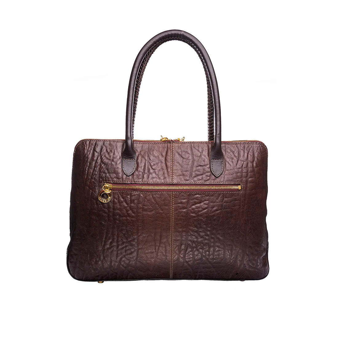 Yangtze 03 Cp Brown Leather Tote Bag - Image 3