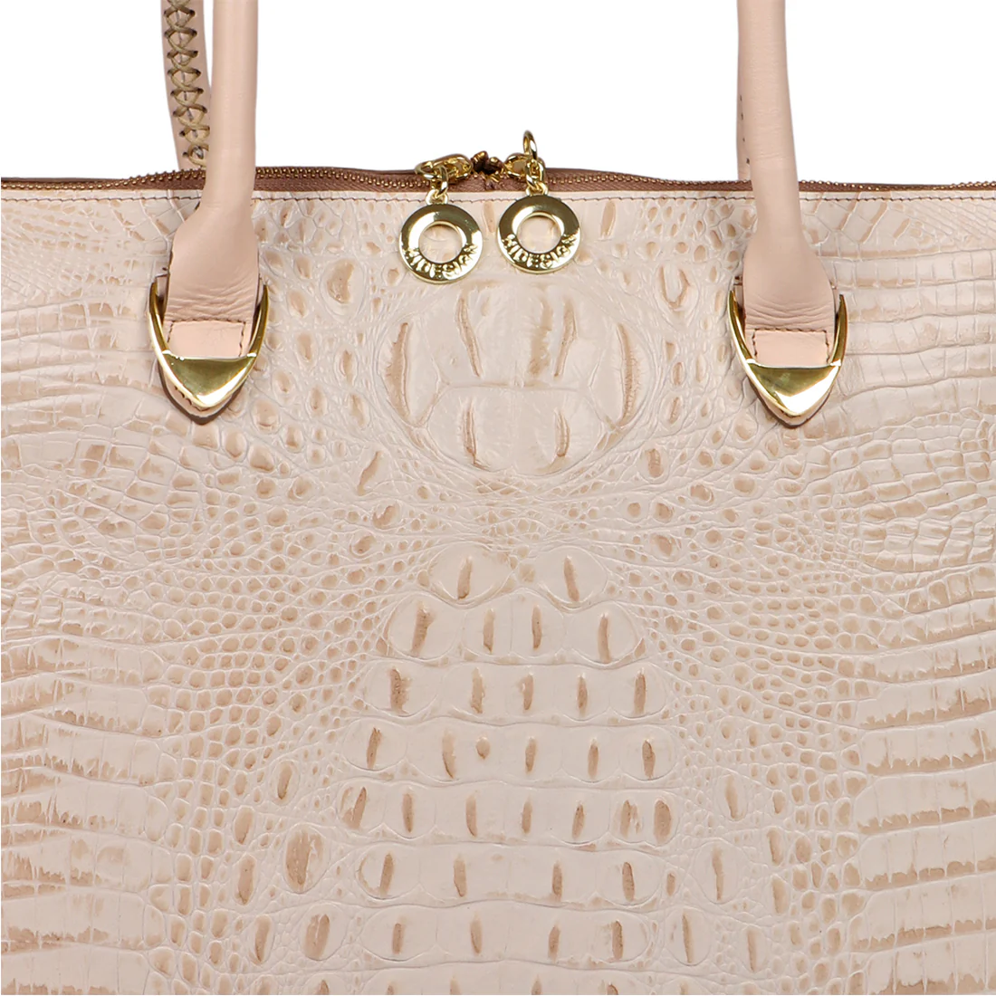 Yangtze 03 Brown Leather Tote Bag - Image 5