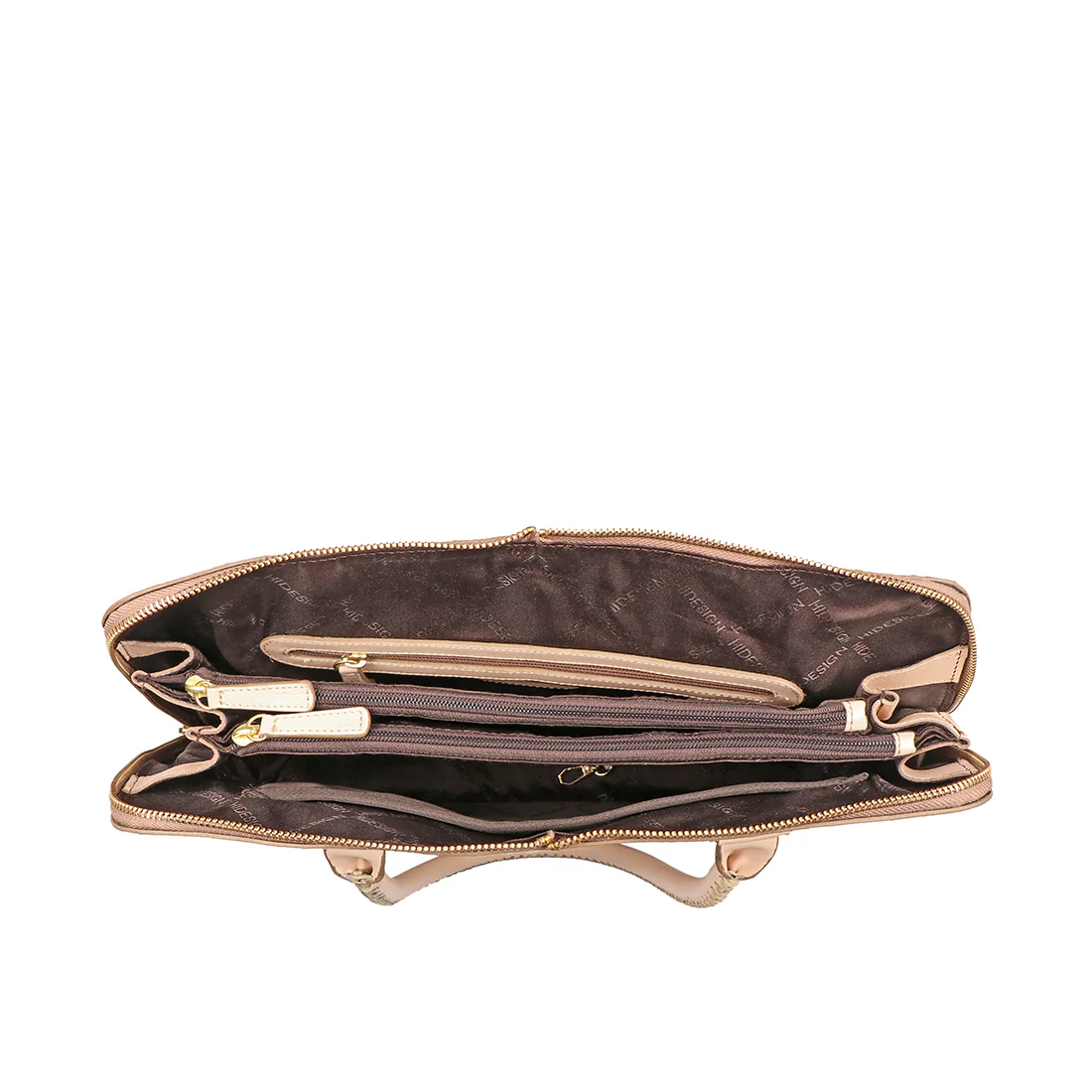 Yangtze 03 Brown Leather Tote Bag - Image 6