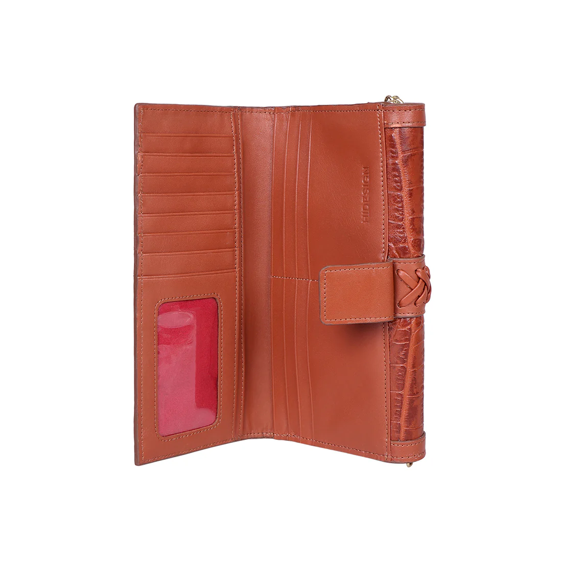 Yin Yang W1 Tan Leather Sling Wallet - Image 5