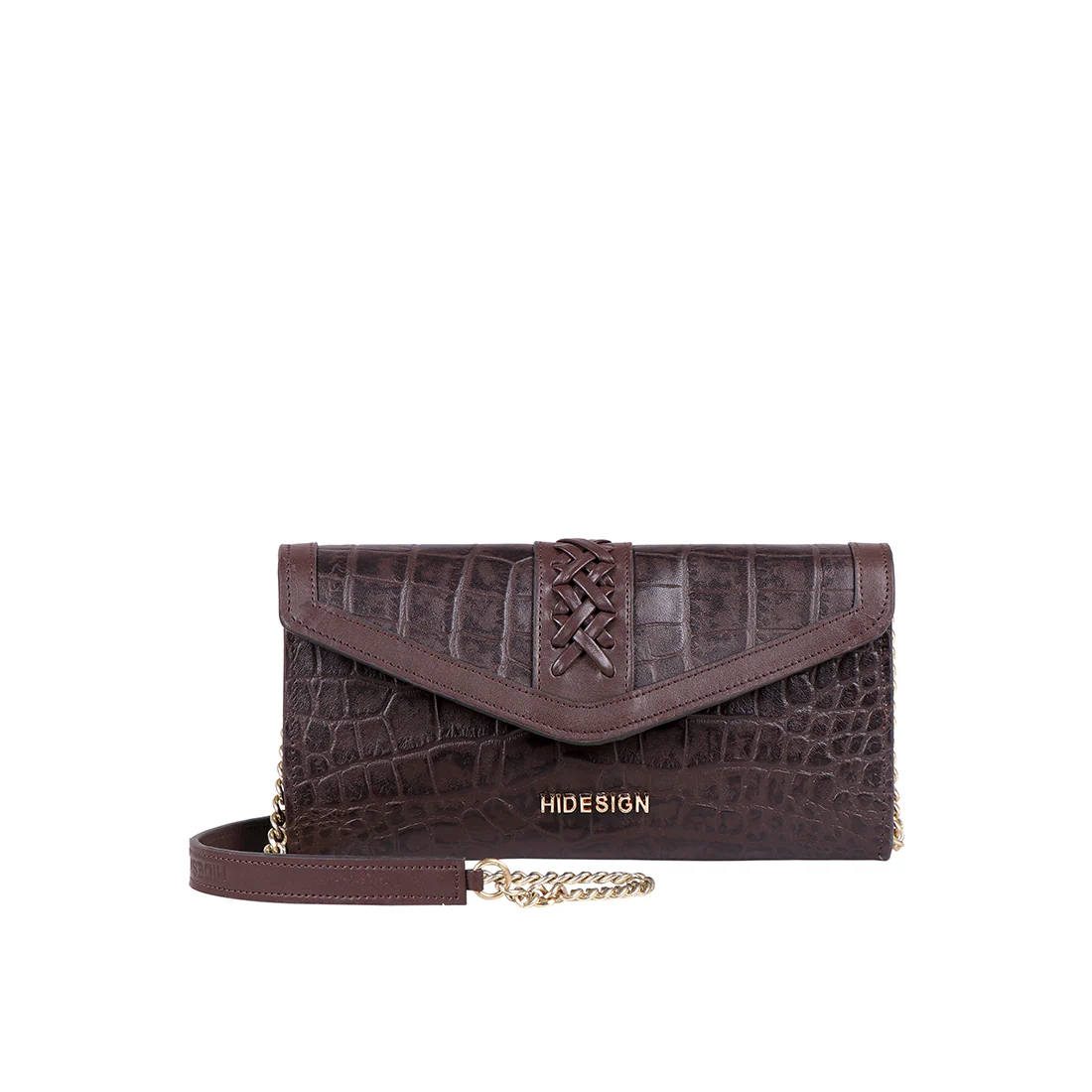 Yin Yang W2 Brown Leather Sling Wallet - Image 2