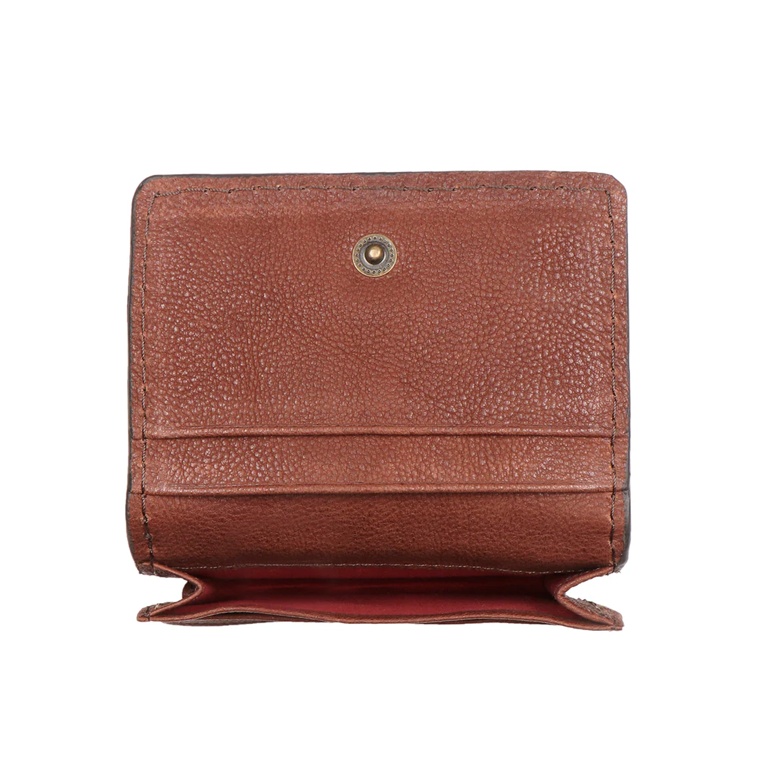 Yoga W2 Brown Leather Card Holder - Image 2