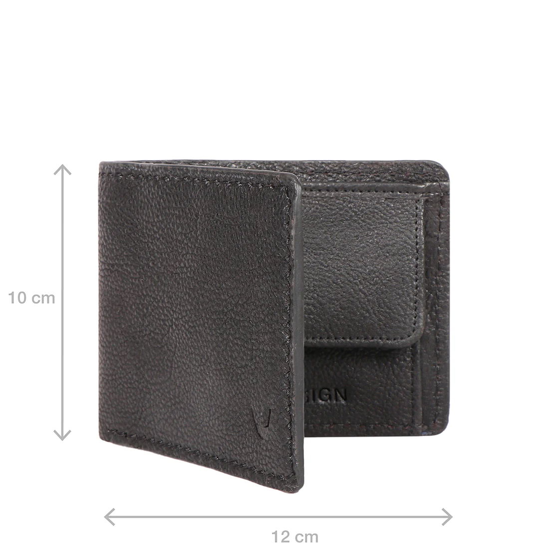 Yoga W3 Black Leather Bi-Fold Wallet - Image 7