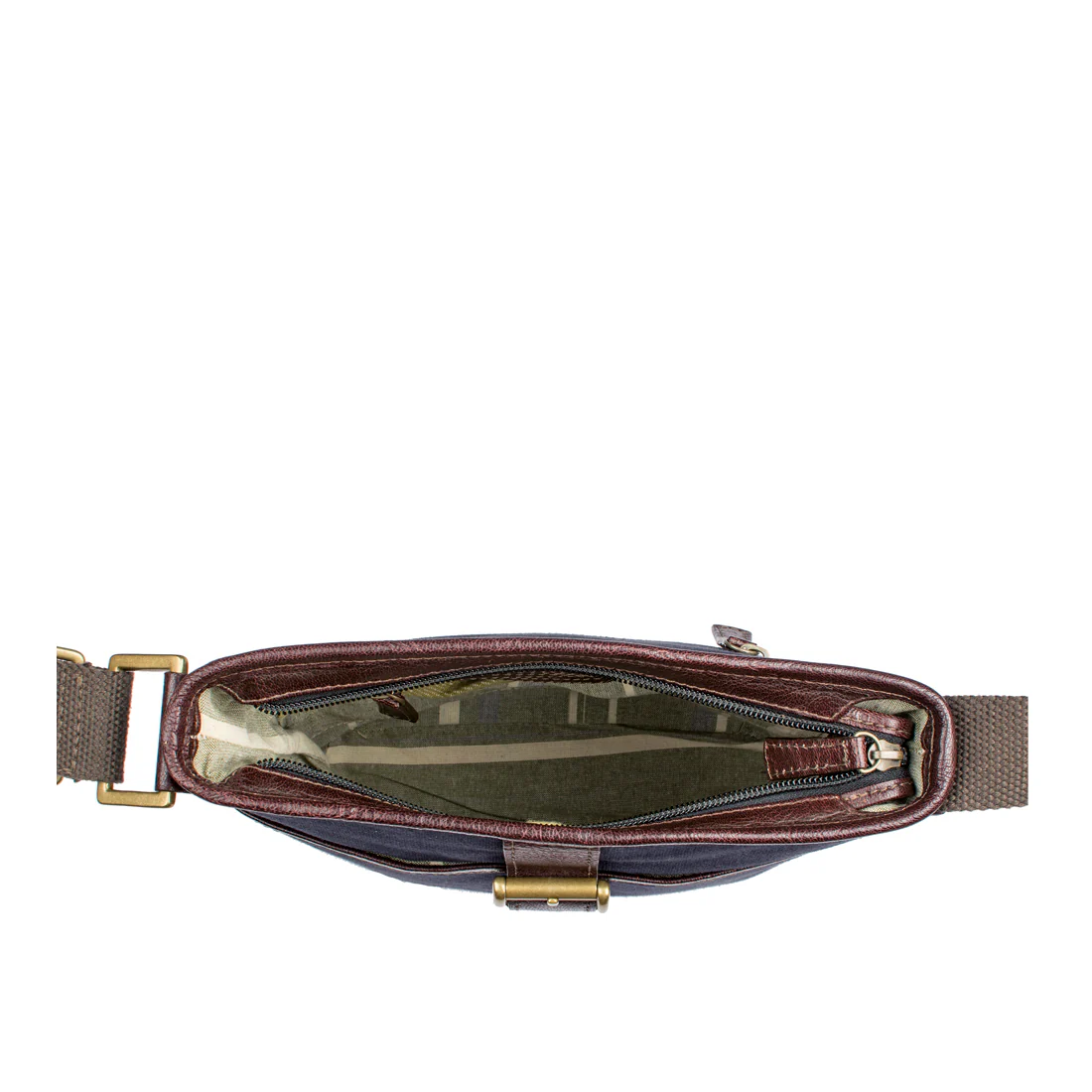 Yoruk 02 Blue Canvas Crossbody - Image 4