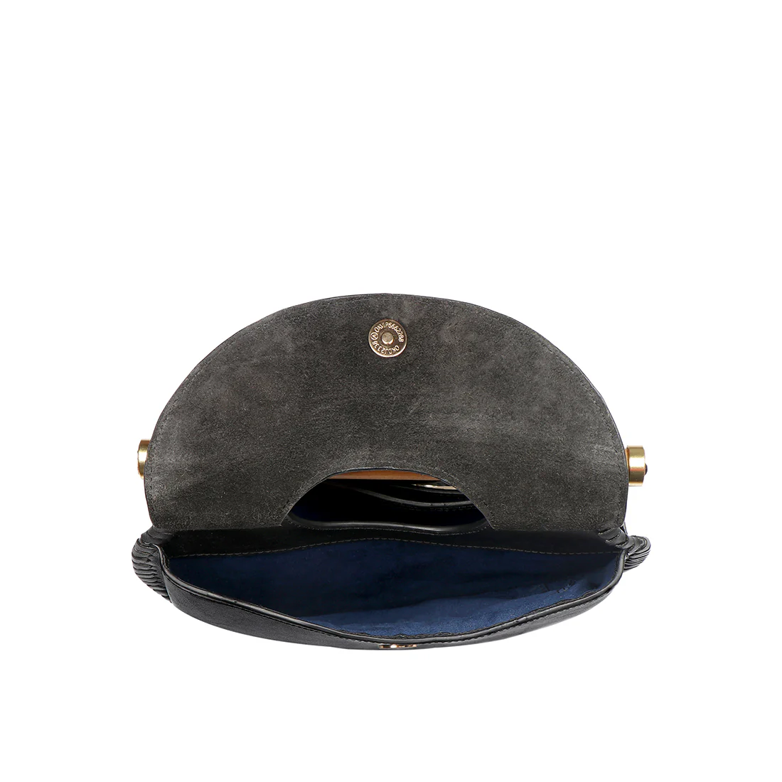 Zazen 02 Black Leather Sling Bag - Image 5