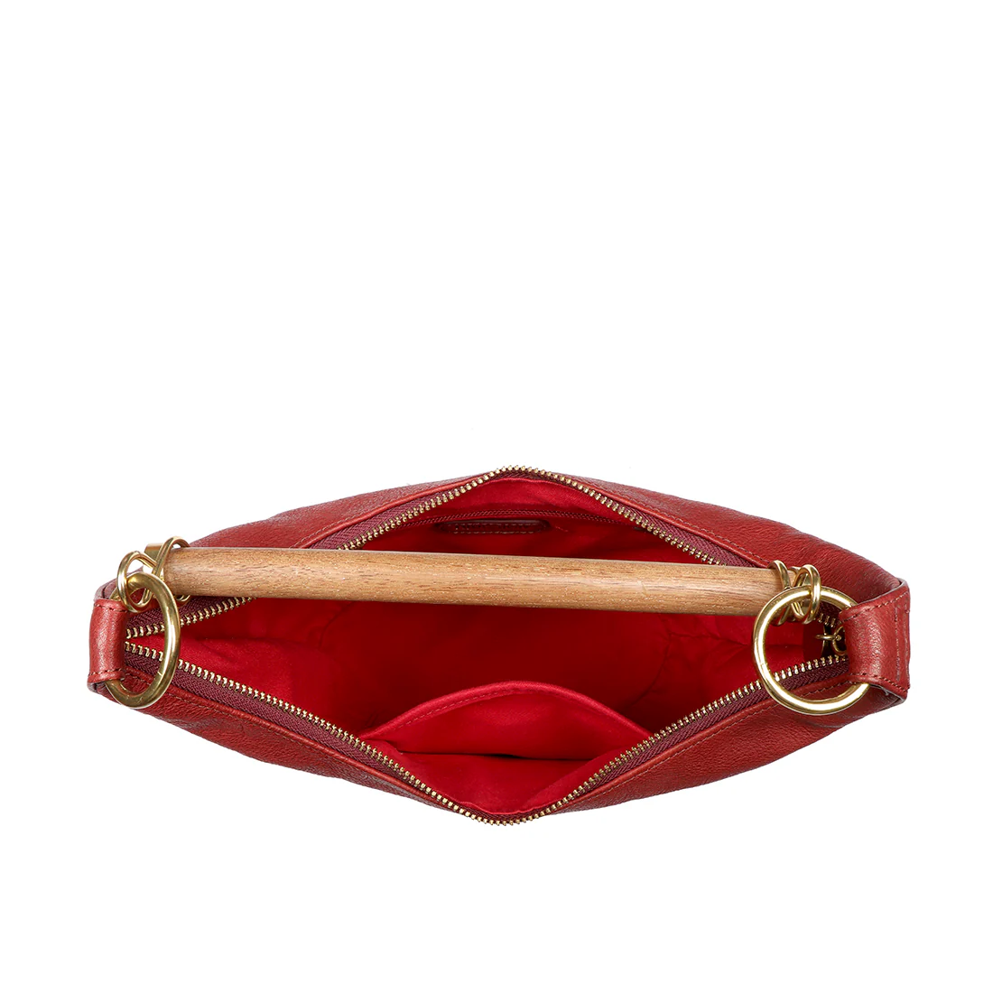 Zazen 04 Marsala Leather Shoulder Bag - Image 5