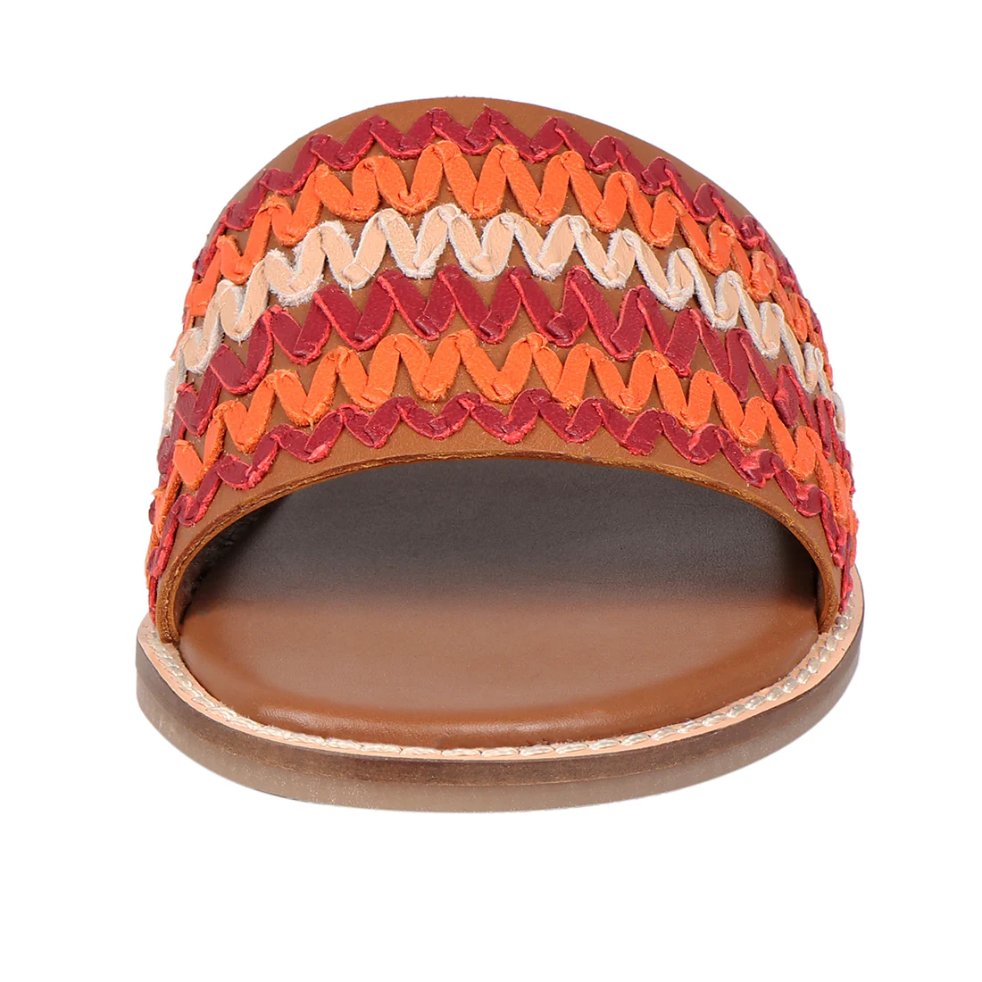 Ziggy Women's Tan Leather Flats - Image 2